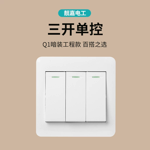 Q1 White Sankou Single Control Switch