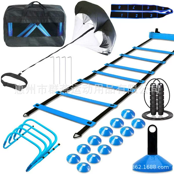 Agility Ladder Set, Rope Ladder Football Training Set, Jump Ladder, Speed Ladder, Factory Wholesale Resistance Parachute Set