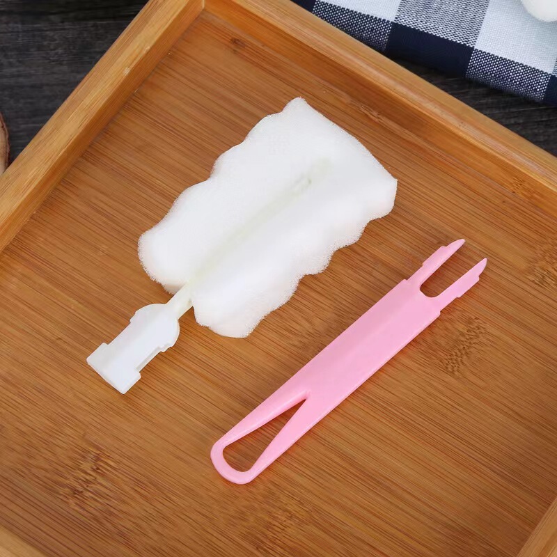 ボトルブラシ2点セット取り外し可能な上質スポンジ哺乳瓶ブラシカップブラシセット卸売り小売|undefined