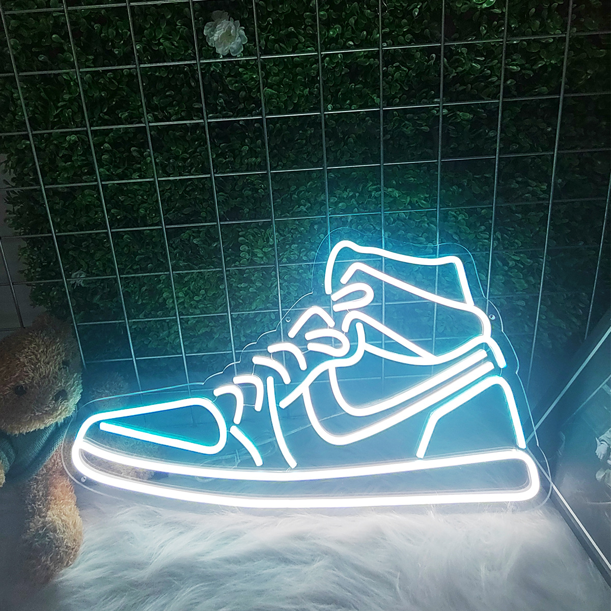 球鞋亚马逊跨境LED霓虹灯装饰灯氛围酒吧字母灯造型亚克力霓虹灯