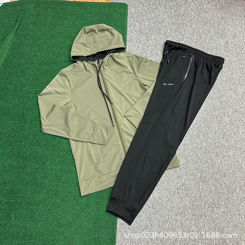 Bulk spot deportivo elástico fitness manga larga chaqueta encapuchada hombre otoño invierno rápido correr ropa de ocio al aire libre