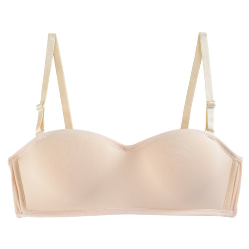 Japanese Zimo Yipin second generation strapless thin section seamless push-up women's underwear tube top non-slip invisible bra
