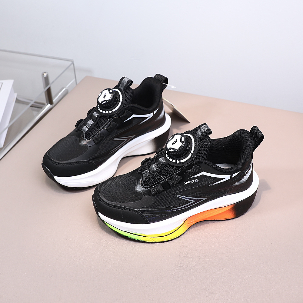 Brand Leather-Covered Size 32-37 Secondary Patch Bottom Boys and Kidsren's Running Shoes Big Kidsren's Sports Shoes Student Shoes 5269