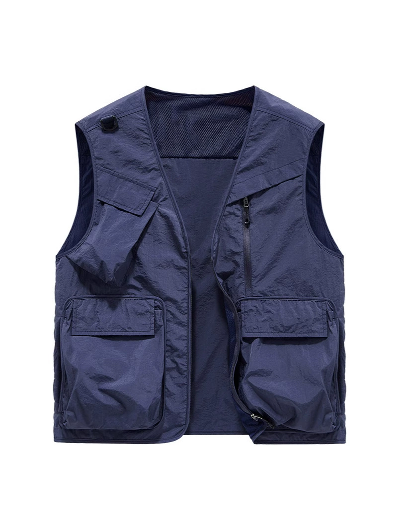Летний тонкий быстросохнущий туристический жилет для фотосессий, плюс сайз
