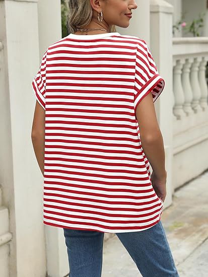 Damen T-shirt Mit Rundhalsausschnitt Für Den Sommer Locker_voghion.com