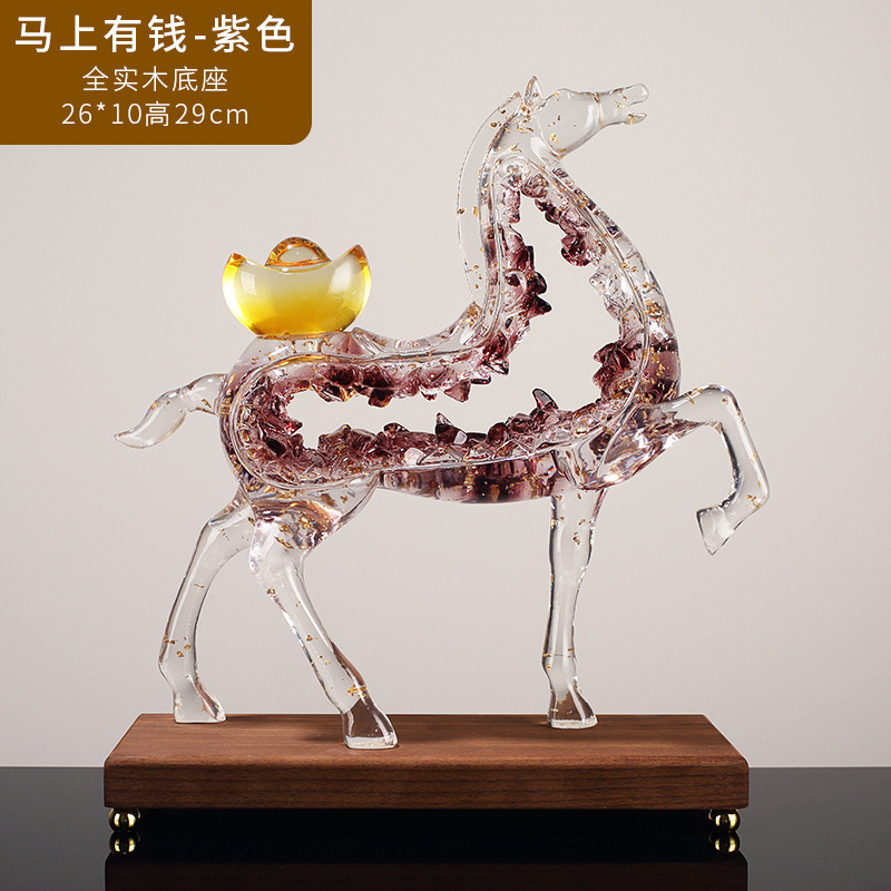 リビングルームの置物は軽くて豪華で高級な雰囲気のお酒棚の装飾品です。