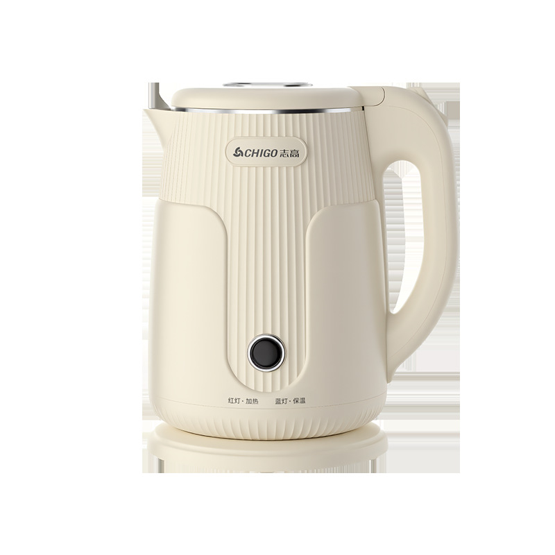 Zhigao hervidor de agua eléctrica hervidor de agua doméstico aislamiento automático apagado de acero inoxidable hervidor de agua caliente de gran capacidad al por mayor