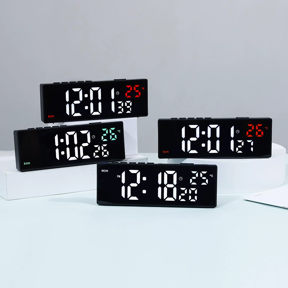 Прямые продажи с фабрики, светодиодные цифровые часы, умный будильник, простые часы, подключаемые к батарее, часы двойного назначения, светодиодный обратный отсчет
