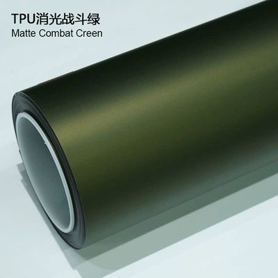 Factory Direct Sales Tpu Matte: Auto Color Change Film - tpu-matte-combat-green-1524m15m