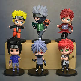 跨境动漫周边手办模型公仔玩偶娃娃机套圈鸣人我爱罗卡卡西玩具