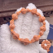 野生龙纹花生桃核手串异形核脖挂项链山桃核文玩花生葫芦手持