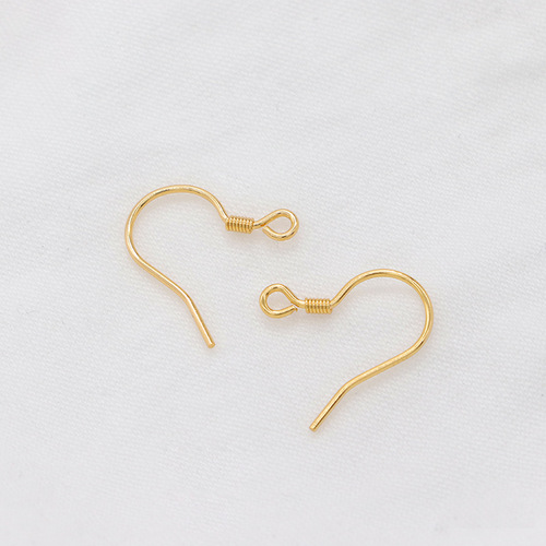 Zhongxing S925 silver simple earrings accessories ear hooks handmade earrings earrings semi-finished diy jewelry accessories wholesale
