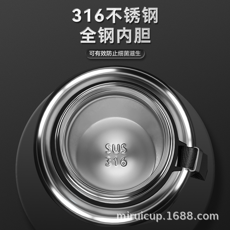 Enermei 316 taza de aislamiento de acero inoxidable taza de agua de acero de gran capacidad para automóviles de negocios para hombres y mujeres regalos al por mayor