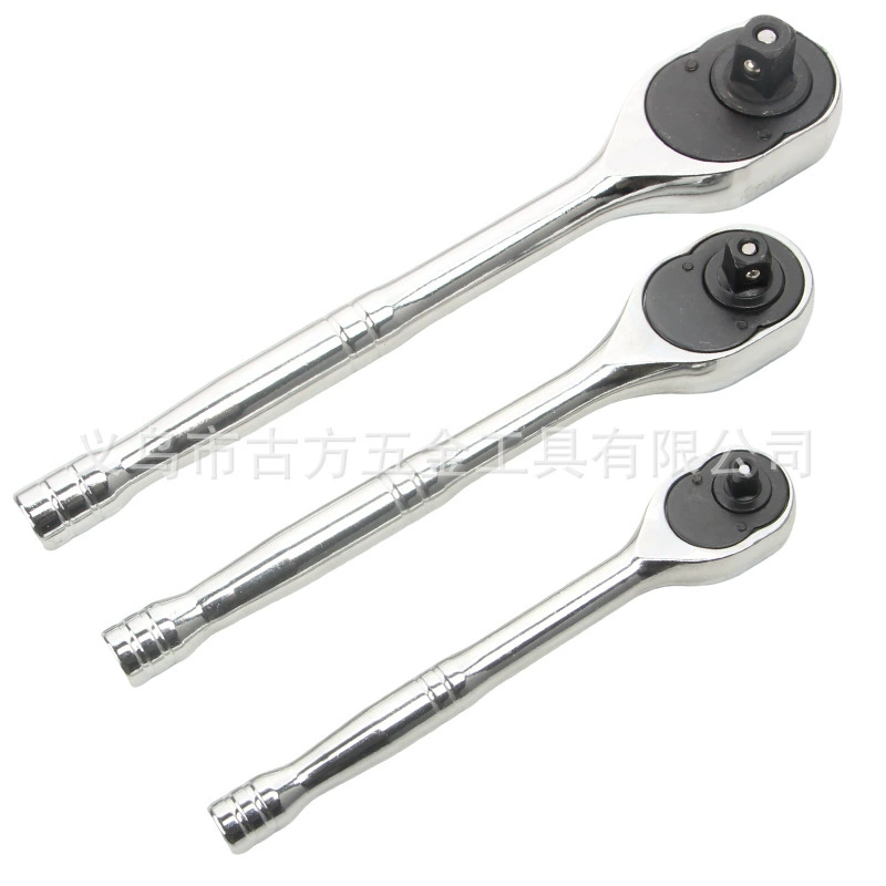 Набор из 3 предметов: трещоточный ключ с головками 1/2 дюйма (большой), 3/8 дюйма (средний), 1/4 дюйма (маленький), набор инструментов для авторемонта с быстрым ключом