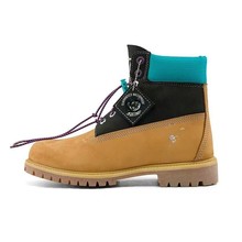 纯原添柏蓝大黄靴户外机能登山鞋防水防滑耐磨男皮鞋中筒大黄靴