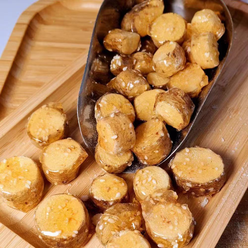 Freeze-Dried Rock Sugar Chinese Yam (Dioscorea opposita) — Crispy Food-Herb Snack, 5g Packs quality and texture