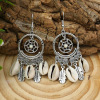 Set, wooden universal earrings, boho style, wholesale