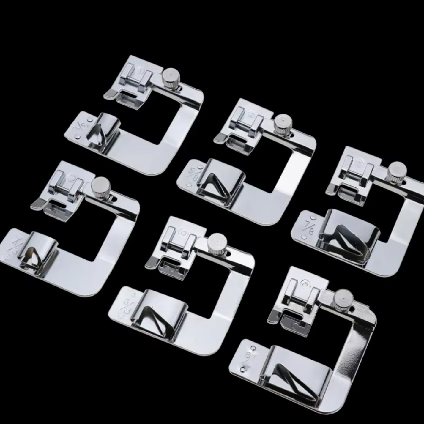 厂家直销家用多功能电动缝纫机 4/8“6/8“8/8“包边卷边压脚