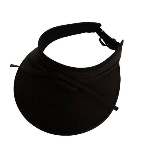 Sunscreen Hat Women's Summer New Face-Covered Bow Fashion Sunshade Hat Large Brim Anti-Ultraviolet Ice Silk Empty Top Hat