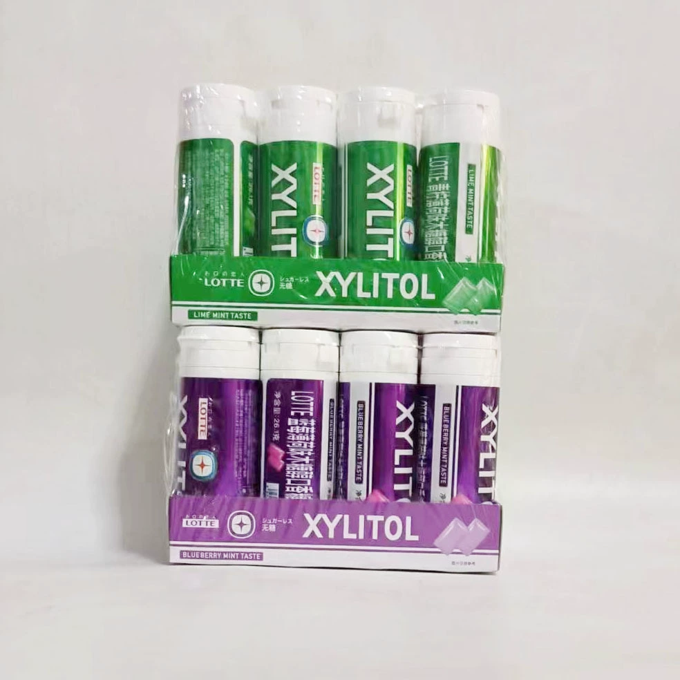 Вьетнам импортирует ксилитную жевательную резинку с мятой Lotte лайма