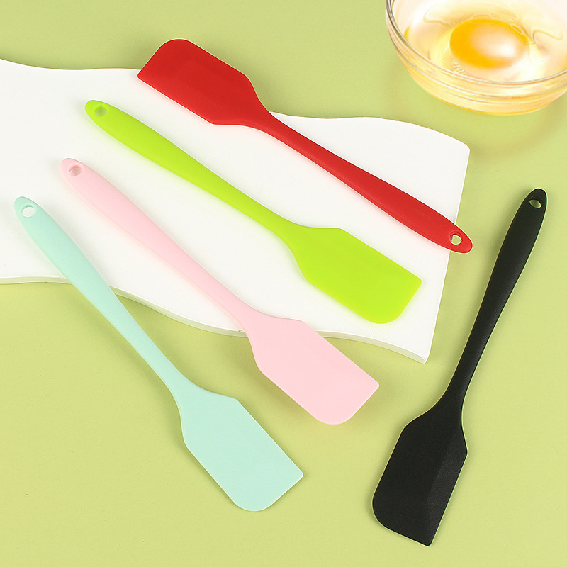Integrated Silicone Spatula 18.2cm Jam Spatula Small Cream Spatula Silicone Stirring Stick Baking Tool
