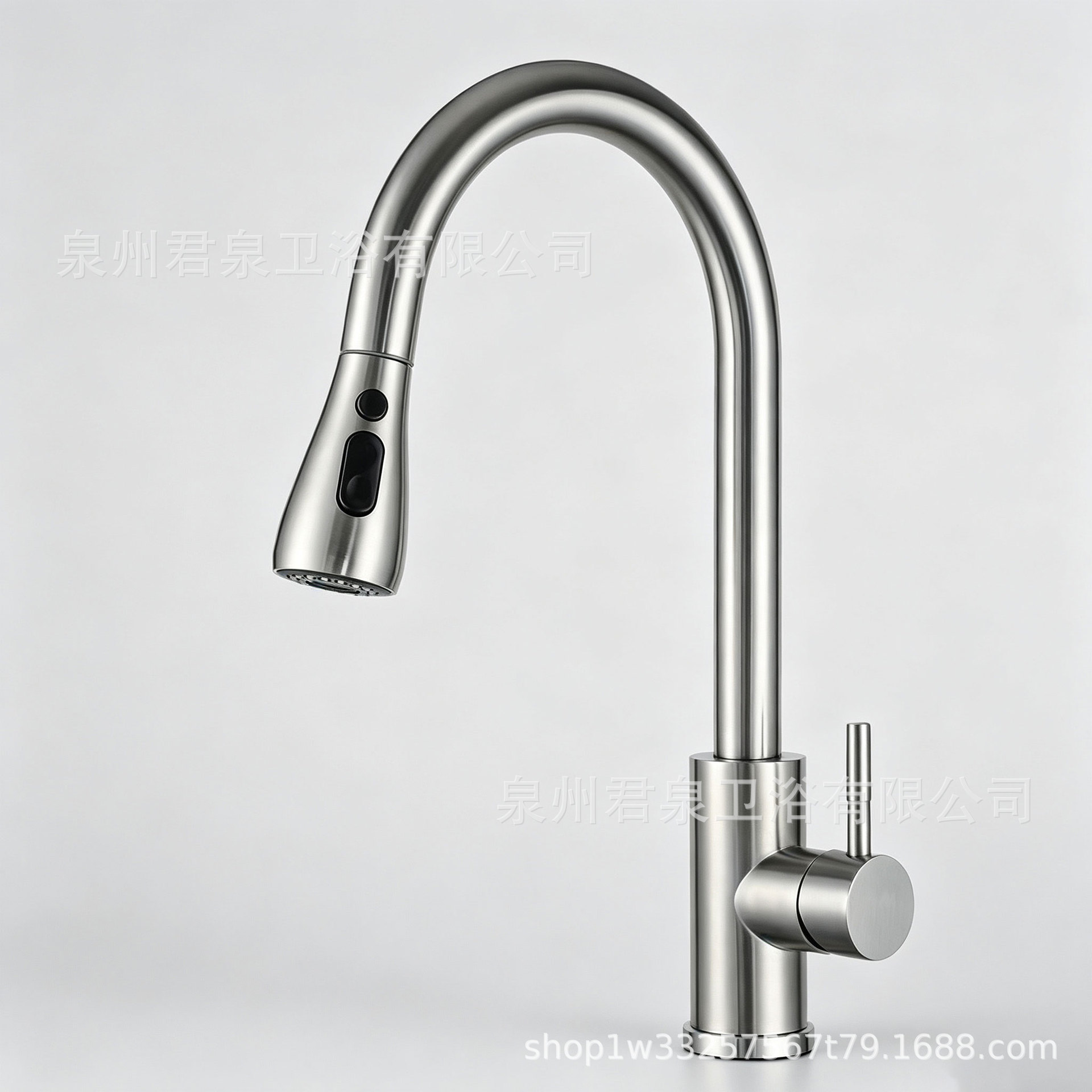 Grifo Extraíble de Cocina de Acero Inoxidable 304, Giratorio 360° para Agua Fría y Caliente