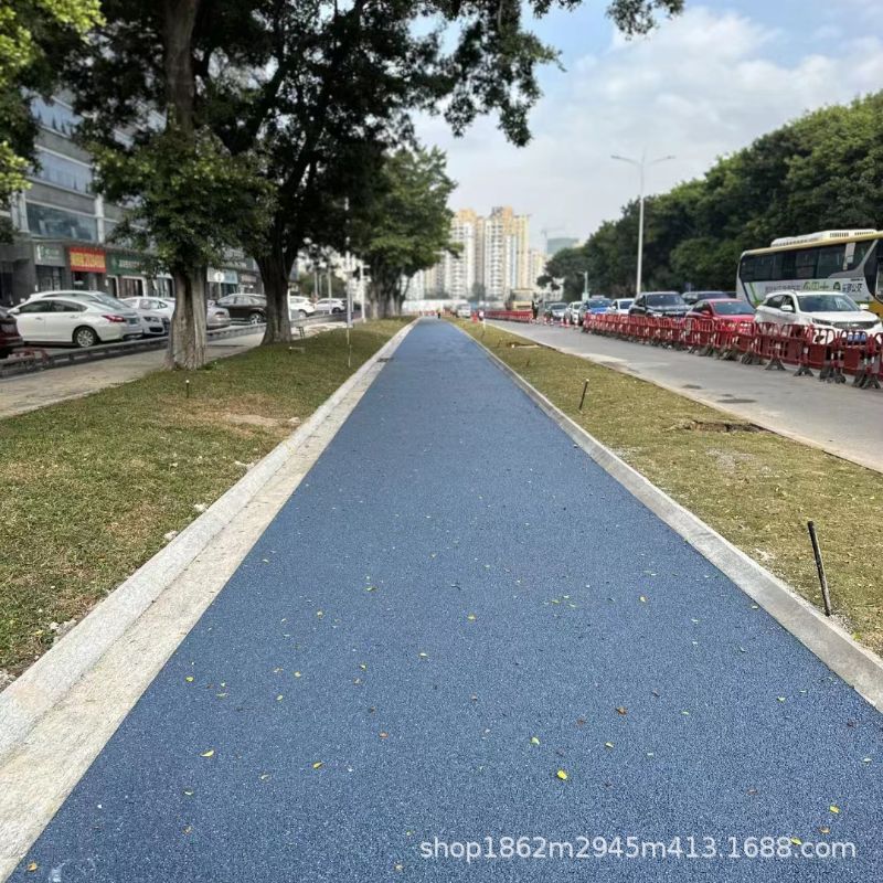 无砂透水砼路面透水混凝土增强剂露骨料透水混泥土钢筋高透水效率