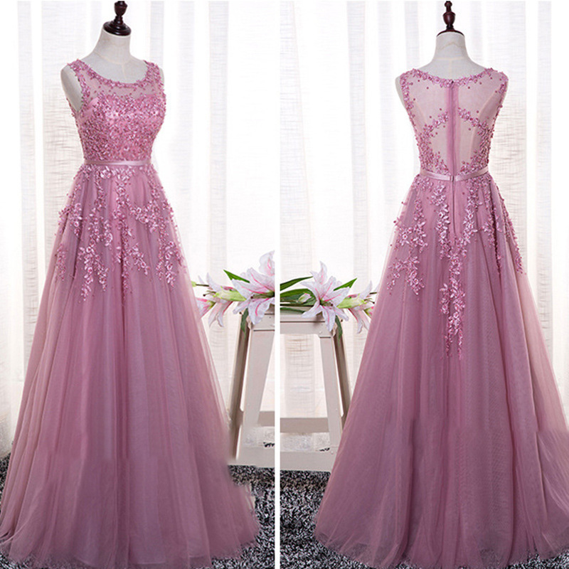 Evening Dress 2026 New Spring Banquet Off-Shoulder Bridesmaid Dress Long Bridal Wedding Dress Women's Toast Dress