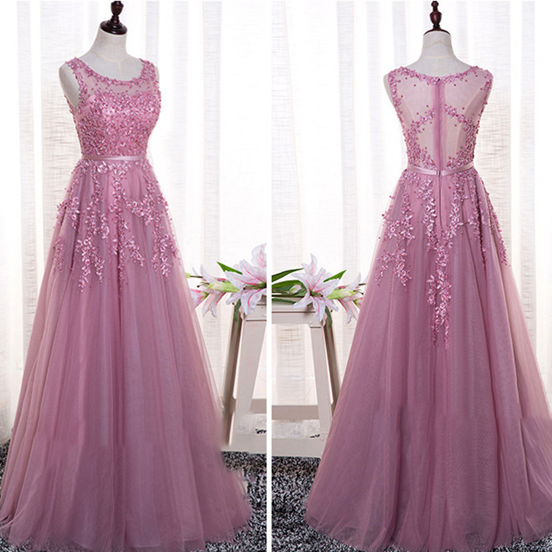 Evening Dress 2026 New Spring Banquet Off-Shoulder Bridesmaid Dress Long Bridal Wedding Dress Women's Toast Dress