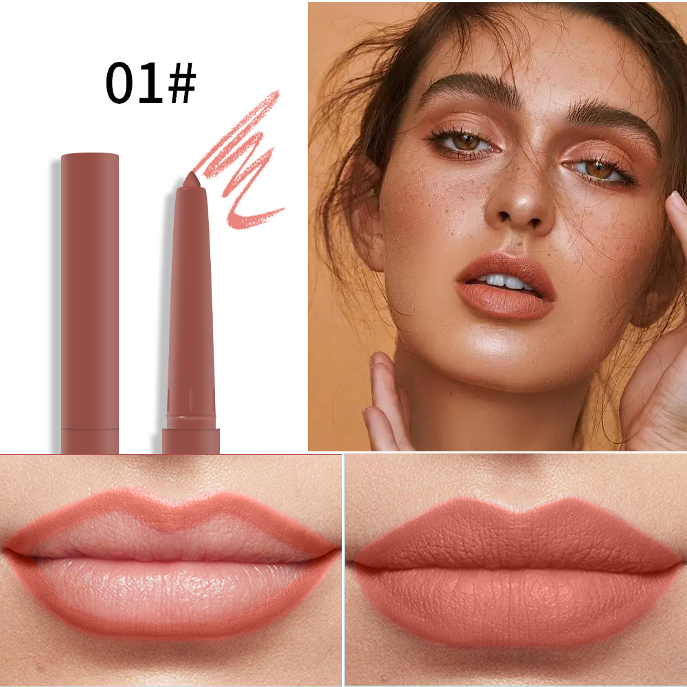 Julystar non-fading automatic lip liner pen, matte multi-color export lip gloss and lipstick pen from Europe and America undefined