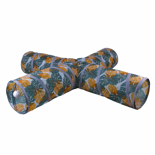 New Hot Selling Foldable Cat Tunnel Printed Pet Cat Runway Various Toy Supplies Wholesale