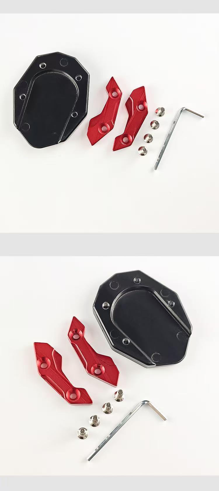 Cross-Border Motorcycle Modification Accessories Cnc Aluminum Alloy Enlarged Side Pads and Side Supports Suitable for Nmax/Adv/Pcx