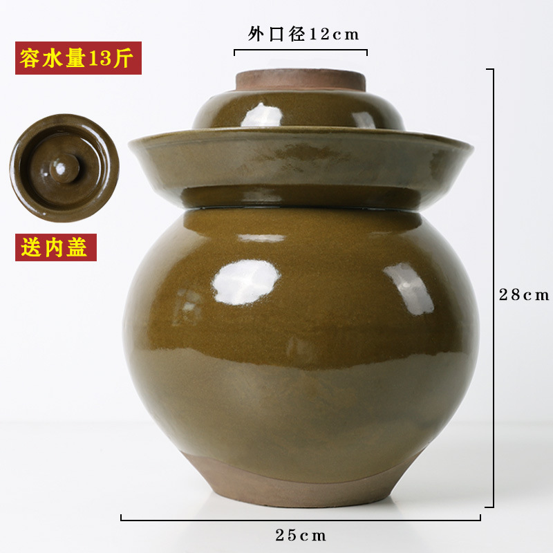 泡菜坛子土陶家用小号陶瓷四川加厚酸菜土坛子瓦罐老式泡菜坛无釉|undefined