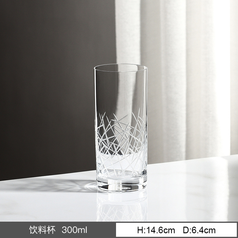 Taza de cristal sin plomo importada de la República Checa Edo cortado personalizado taza de vino tinto de brandy personalizada