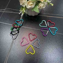 5号爱心登山扣背包玩具箱包水壶扣心形铝合金弹簧登山扣挂钩配件