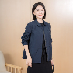 厳選YUN韮新作春の高級感コート純色カジュアルファッションカジュアルシンプルなショートコットン女性