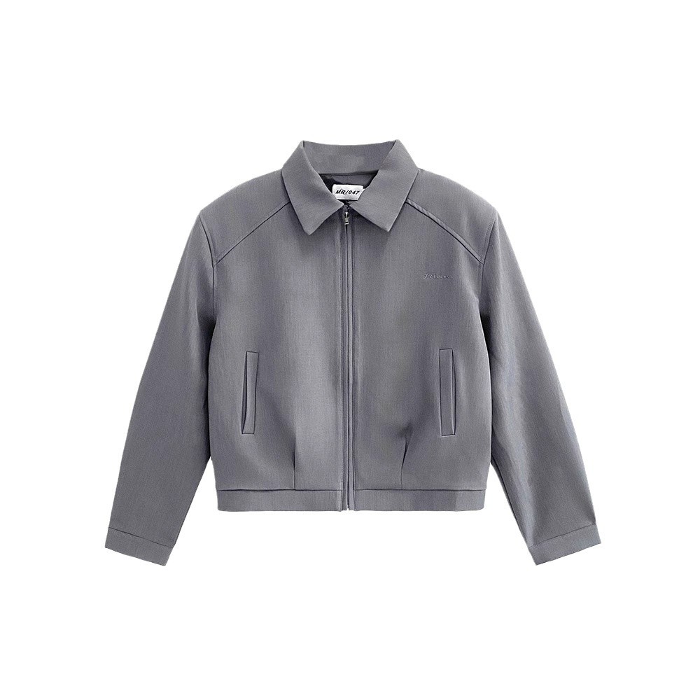 Veste courte, style printemps et automne pour hommes, haut de gamme et cool, épaulettes, col à revers, maillot de baseball à épaule avant_voghion.com