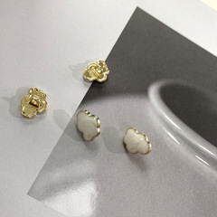Yisen ESSTUDIO Metal Cloud-Shaped Oil-Pressed Buttons Trendy Women's Clothing Accessories Button for Shirts and Blouses