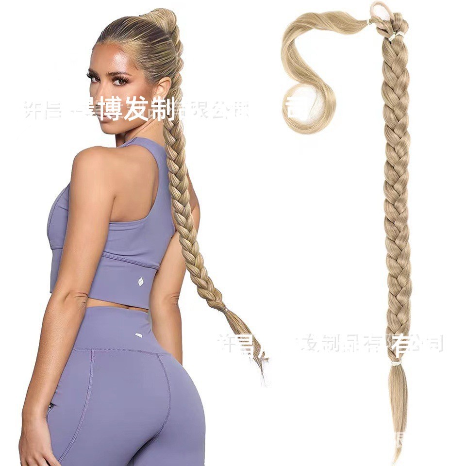 Peluca Cola de Caballo femenina enrollamiento extensión del pelo Cola de Caballo peluca sintética boxeo ponytail en stock Comercio exterior nuevo producto