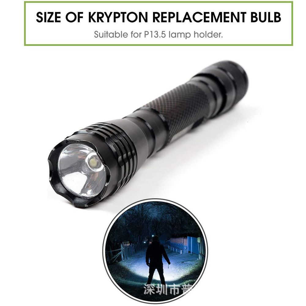 P13.5S lEd FlaShlight Bulb E10 lEd Bulb 3W Plug Light High BrightnESS Small Bulb 6V 3V 12V24V