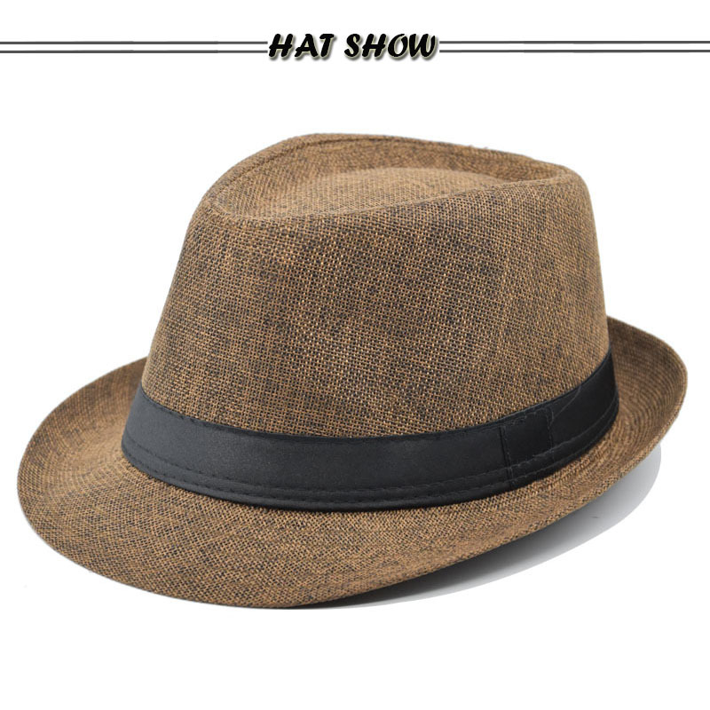 Unisex Modern Style Classic Style Geometric Curved Eaves Sun Hat Fedora Hat display picture 4