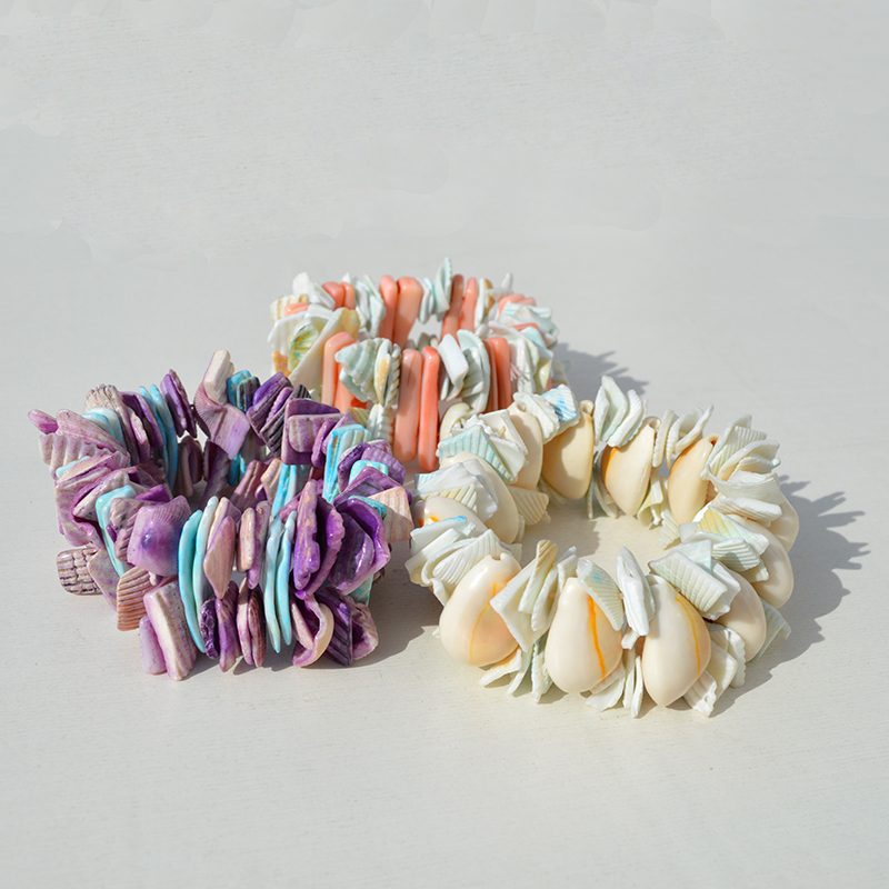 Conchas naturales pulsera caracoles collar diy joyas de chicas hechas a mano puestos de mercado nocturno regalos características pulseras