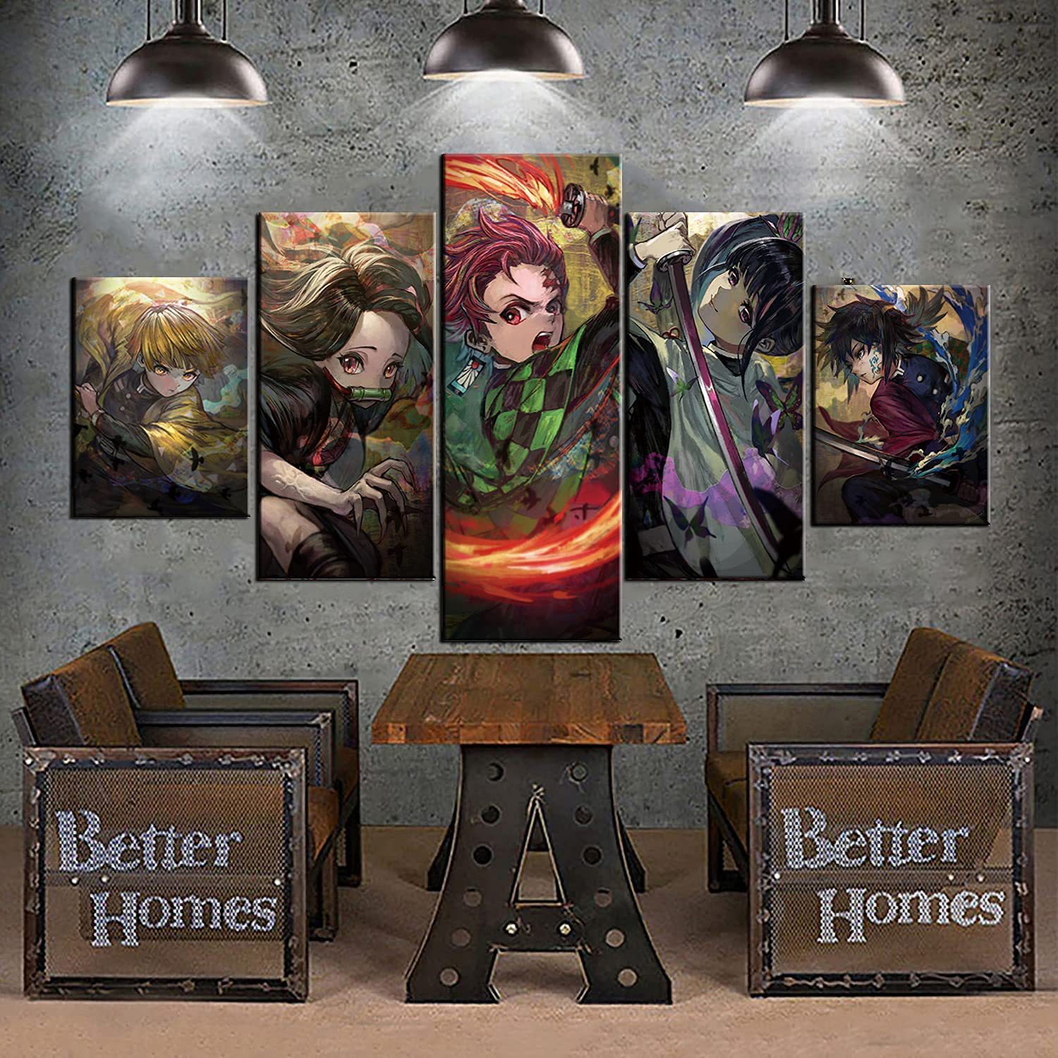 Anime character demon killer poster deco...