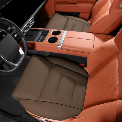 Seat cushion, seat cover | Fabia, All-Season Universal Seat - fully-enclosed-memory-foam-seat-cushion-chestnut-brown-2-front-seats