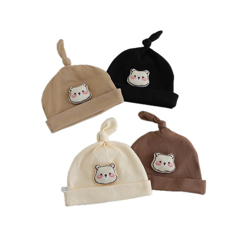 Sombreros para bebés primavera y otoño delgados pequeños meses bonitos sombreros para bebés y niños pequeños sombreros fetales al aire libre