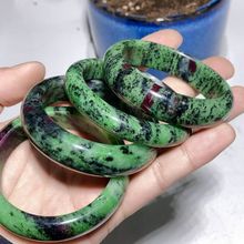 天然红绿宝手镯 料质温润细腻纹路清晰正品 天然正品可实拍选