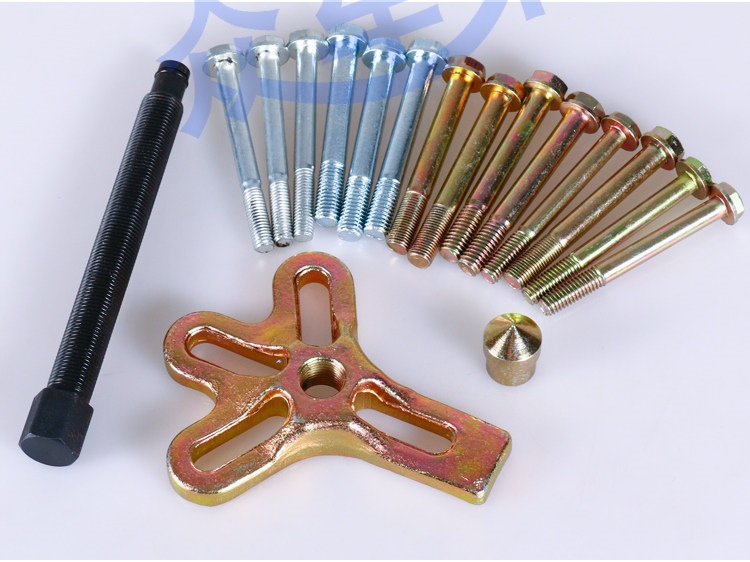 Steering wheel disassembly tool set, 17-piece set of pullers and extractors for car steering wheel disassembly and assembly, auto repair and maintenance tools