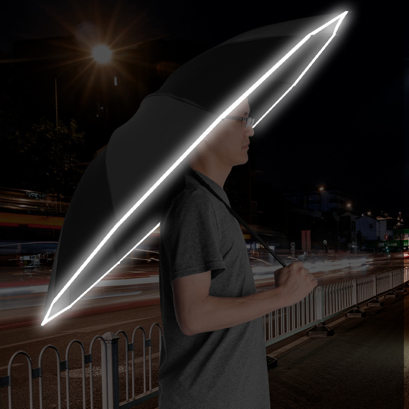 Paraguas de sol reverso automático creativo sombrilla de vinilo reflectante sombrilla paraguas de sol Impresión logotipo regalo publicidad paraguas