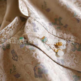 国风太平有象聚财纳福压襟 吉象送财服饰扣钮扣 把好运戴在身边