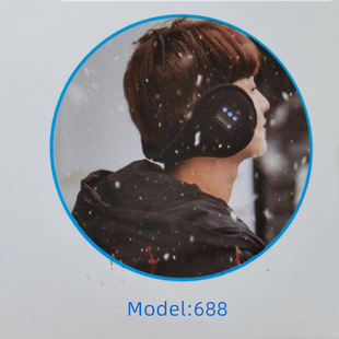 Foreign trade cross-border hot selling winter warm earmuffs audio Bluetooth headset earmuffs hands-free plus velvet Bluetooth music earmuffs